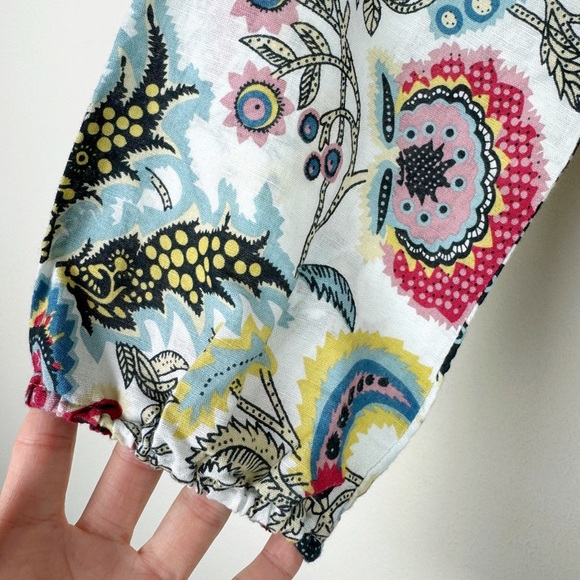 Hester & Orchard Floral Linen Blend Blouse - Picture 4 of 8